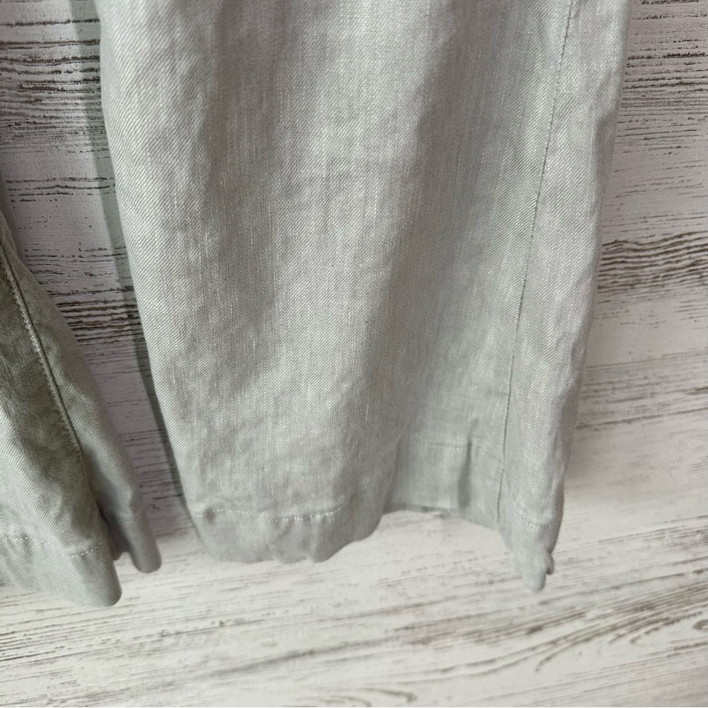 HUDSON Ferris Flare Low Rise Linen Lightweight Pants 29 in Oyster - Picture 4 of 10